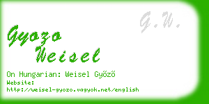 gyozo weisel business card